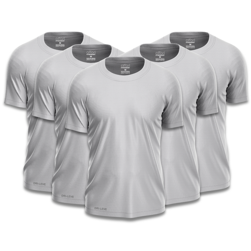 Pack of 5 men's dry fit gym t-shirts – anti-sweat