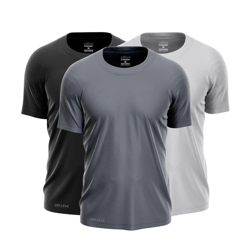 Set of 3 Technological T-Shirts – Anti-Sweat