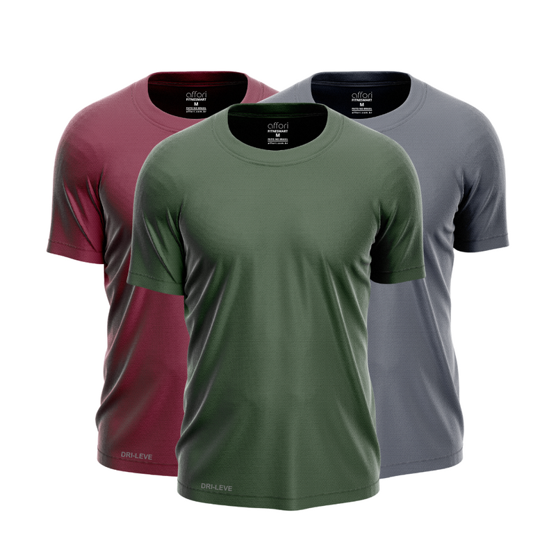 Set of 3 Technological T-Shirts – Anti-Sweat