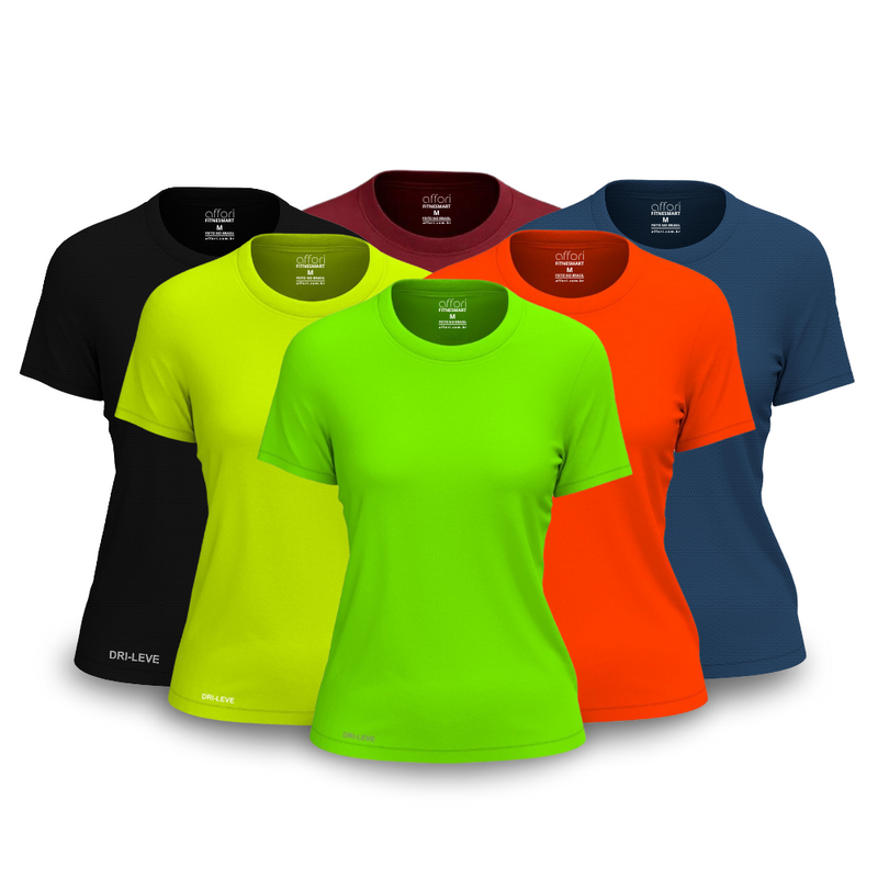 6-piece women's T-shirt set - anti-sweat