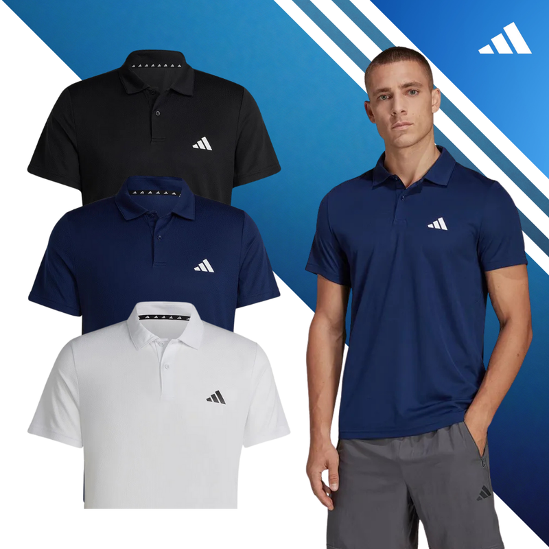 Set of 3 adidas Tr-Es Base Short Sleeve Polo