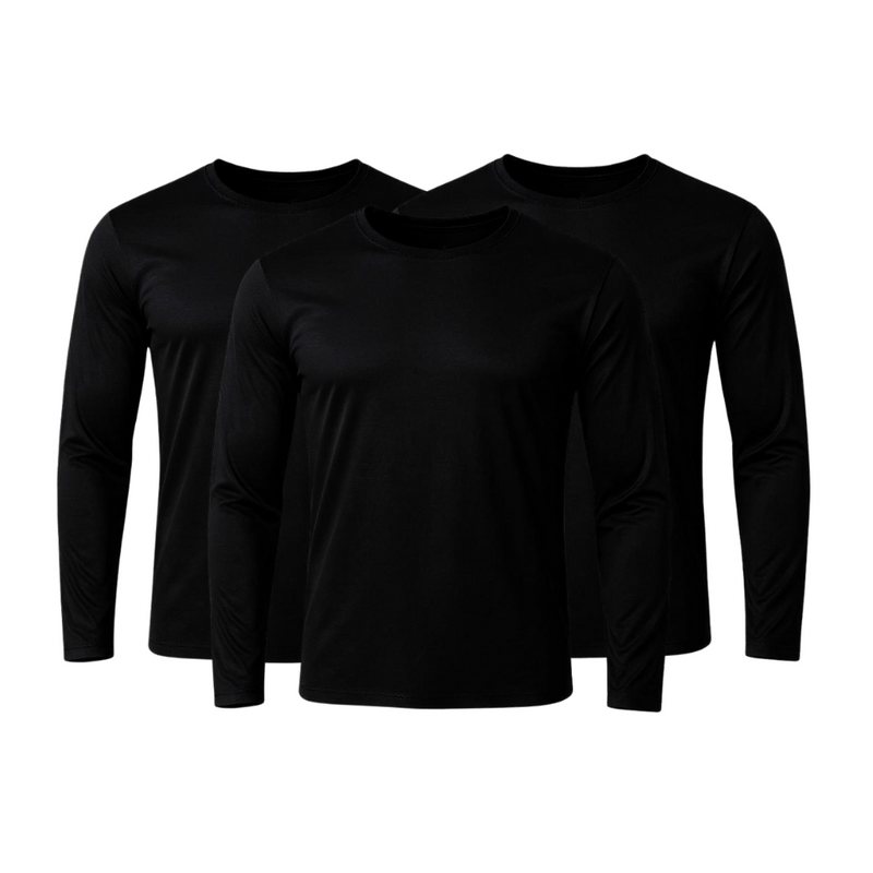 Set of 3 Technological Long Sleeve T-Shirts - ThermoShirt