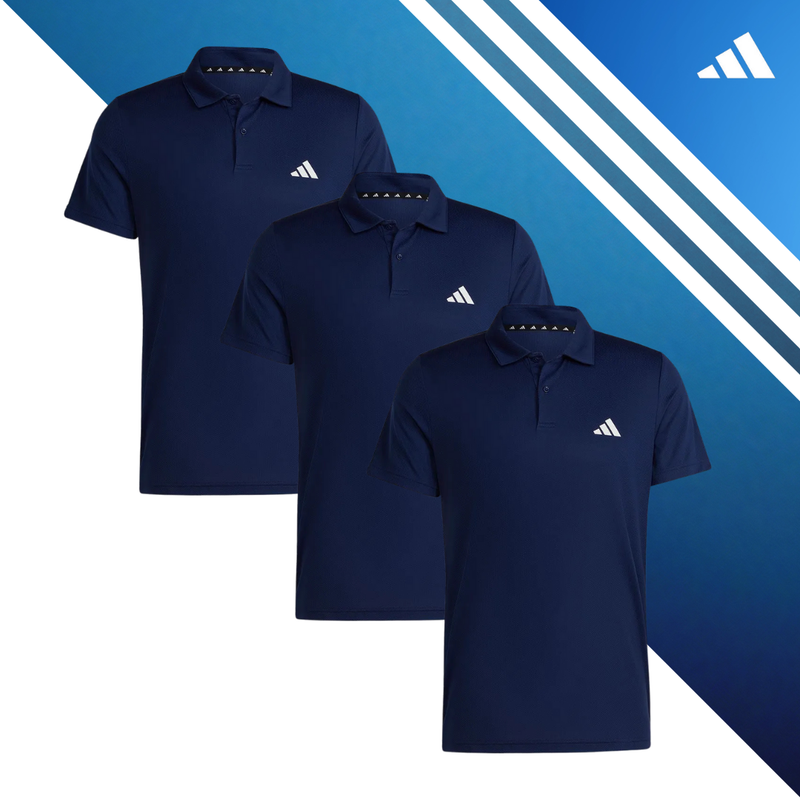 Set of 3 adidas Tr-Es Base Short Sleeve Polo