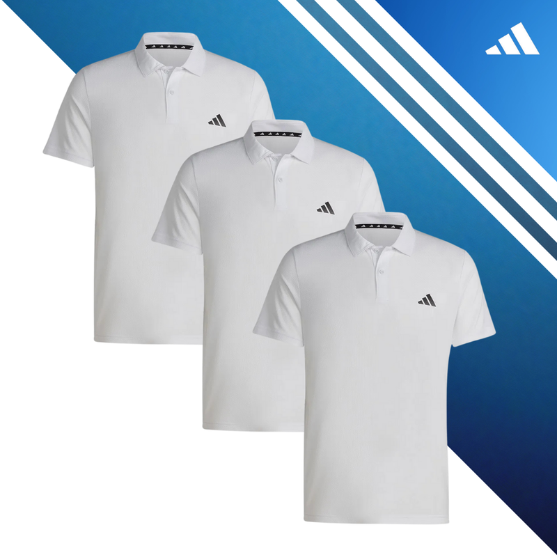 Set of 3 adidas Tr-Es Base Short Sleeve Polo