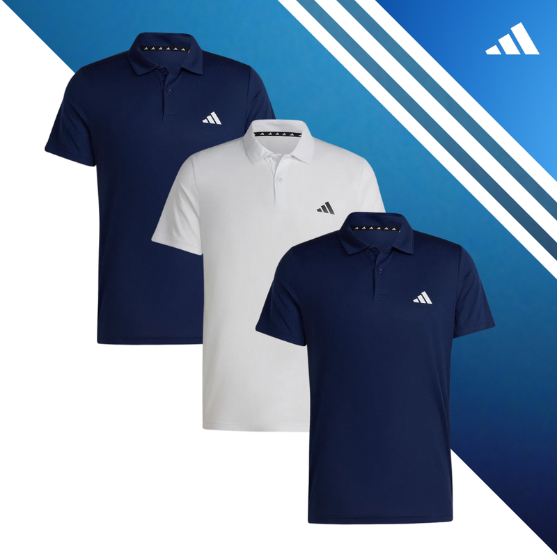 Set of 3 adidas Tr-Es Base Short Sleeve Polo