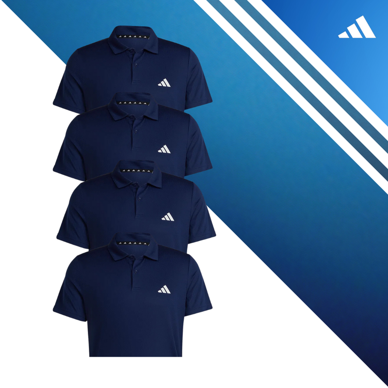 Set of 4 adidas Tr-Es Base Short Sleeve Polo