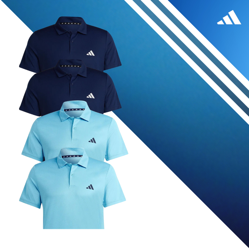 Set of 4 adidas Tr-Es Base Short Sleeve Polo