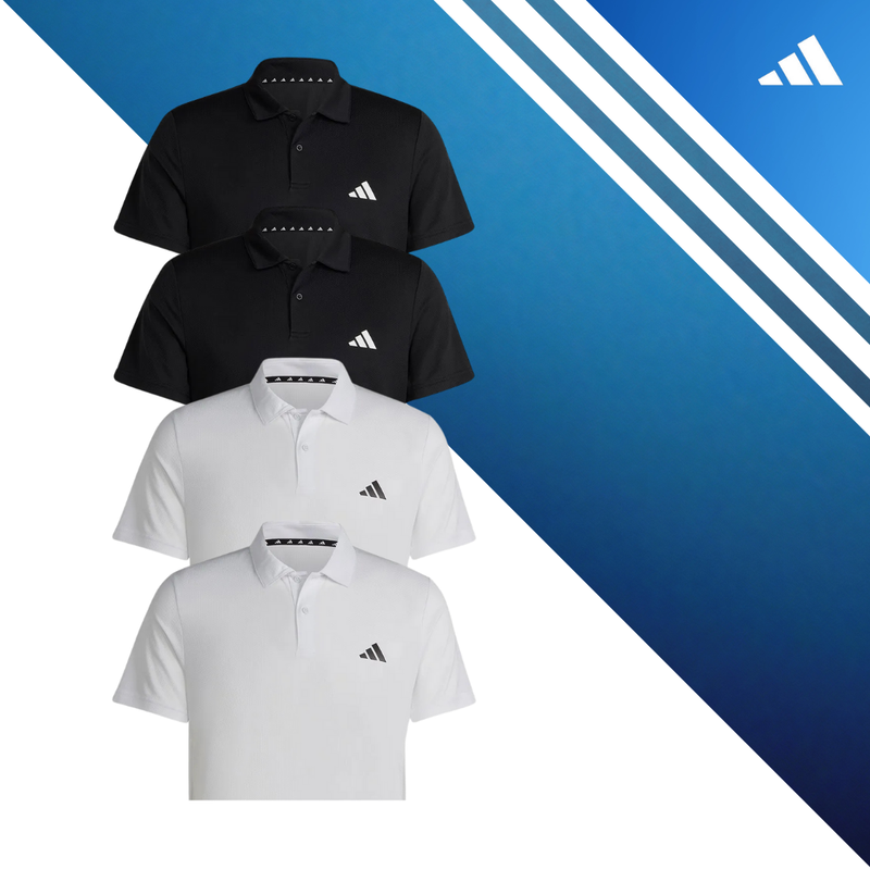 Set of 4 adidas Tr-Es Base Short Sleeve Polo
