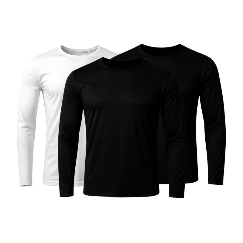 Set of 3 Technological Long Sleeve T-Shirts - ThermoShirt