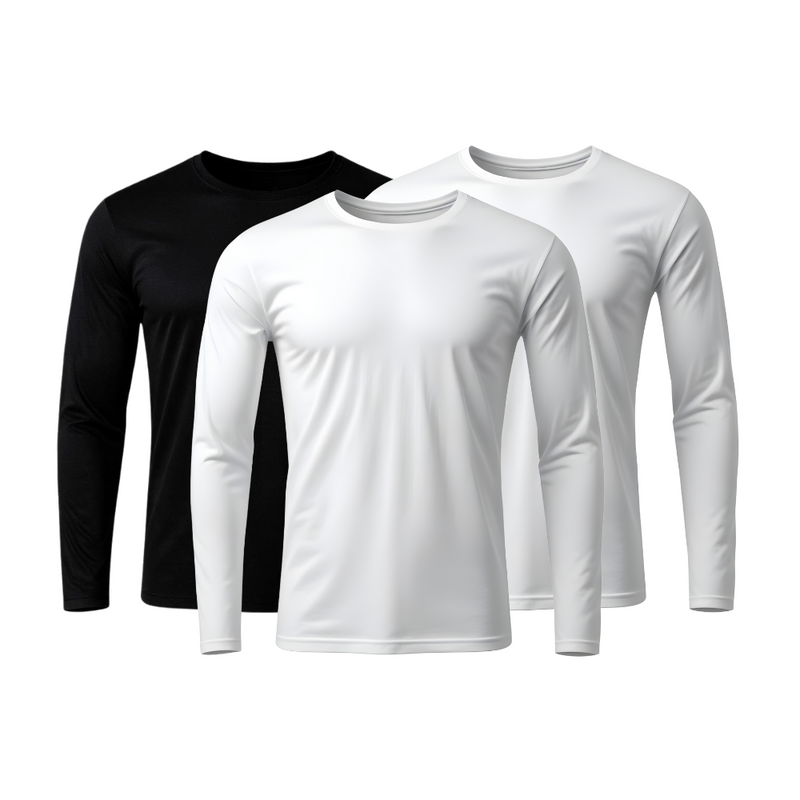 Set of 3 Technological Long Sleeve T-Shirts - ThermoShirt