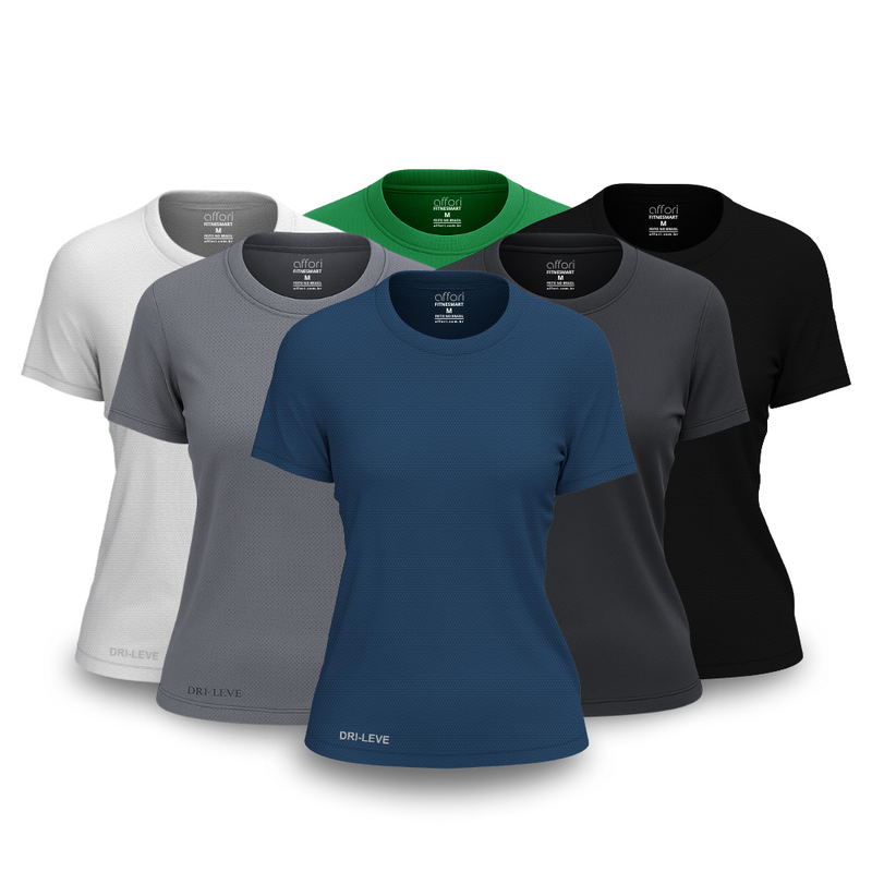 6-piece women's T-shirt set - anti-sweat