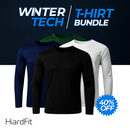 Set of 4 long-sleeved T-shirts with technology – winter promotion