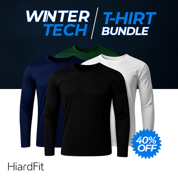Set of 4 long-sleeved T-shirts with technology – winter promotion