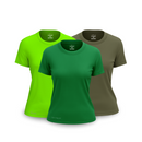 Set of 3 dry fit t-shirts for women for the gym – anti-sweat