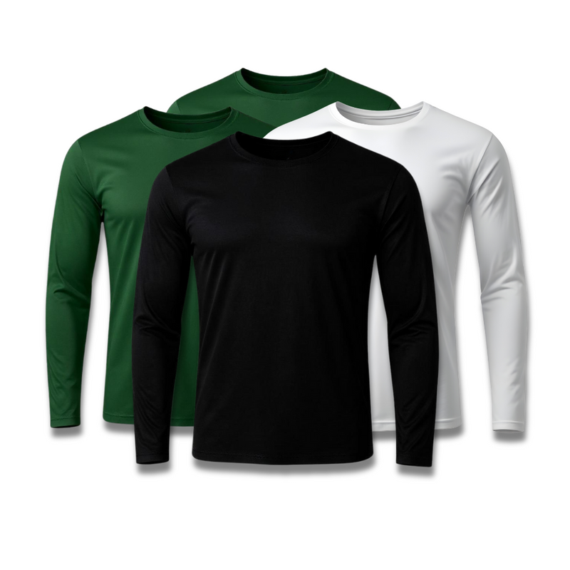 Set of 4 long-sleeved T-shirts with technology – winter promotion