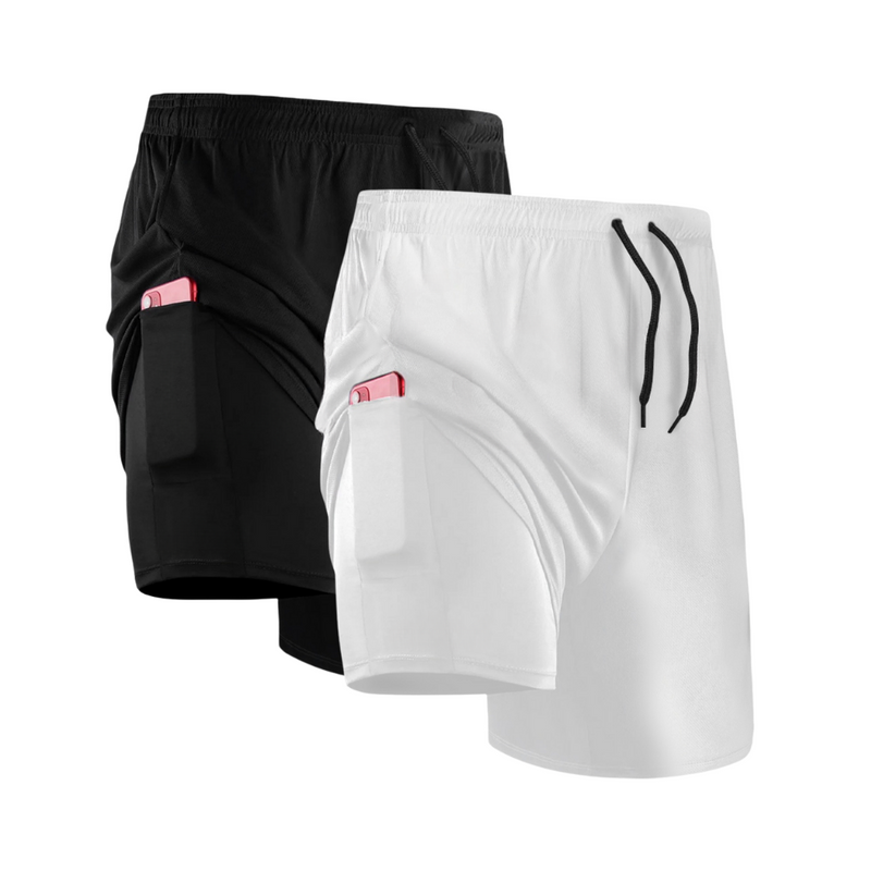 2-in-1 compression shorts set (2 Units)